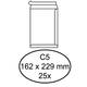 Envelop Quantore akte C5 162x229mm zelfklevend wit 25 stuks
