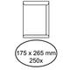 Envelop akte IEZZY 175x265mm zelfklevend 100gr wit 250 stuks