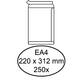Envelop Hermes akte EA4 220x312mm zelfklevend wit doos à 250 stuks