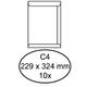 Envelop Quantore akte C4 229x324mm zelfklevend wit 10 stuks