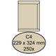 Envelop Quantore akte C4 229x324mm creme kraft 250 stuks