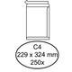 Envelop Quantore akte C4 229x324mm zelfklevend wit 250 stuks