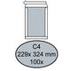 Envelop Quantore bordrug C4 229x324mm zelfklevend wit 100 stuks