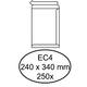 Envelop Quantore akte EC4 240x340mm zelfklevend wit 250 stuks