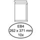 Envelop Hermes akte EB4 262x371mm zelfklevend wit pak à 10 stuks