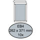 Envelop Quantore bordrug EB4 262x371mm zelfklevend wit 10 stuks