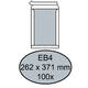 Envelop Quantore bordrug EB4 262x371mm zelfklevend wit 100 stuks