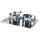 Plateau RVS tbv roomstel 199x150mm