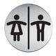 Infobord pictogram Durable 4920 toileten D/H rond 83mm