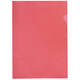 Insteekmap L-model Quantore A4 PP 0.12mm rood 25 stuks