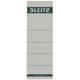 Rugetiket Leitz breed/kort 62x192mm zelfklevend grijs 10 stuks