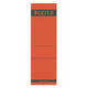 Rugetiket Leitz breed/kort 62x192mm zelfklevend rood 10 stuks