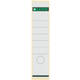 Rugetiket Leitz breed/lang 62x285mm zelfklevend wit 10 stuks