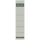 Rugetiket Leitz smal/kort 39x192mm zelfklevend grijs 10 stuks