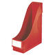 Tijdschriftencassette Leitz extra breed rood