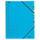 Sorteermap Leitz 7 tabbladen karton blauw