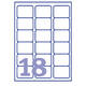 Etiket Avery L6025REV-25 63.5x46.6mm wit 450 stuks