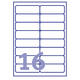 Etiket Avery J8162-10 99.1x33.9mm wit 160 stuks