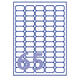 Etiket Avery J8551-25 38.1x21.2mm transparant 1625 stuks