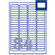 Etiket Avery J8656-25 46x11.1mm wit 2100 stuks