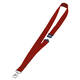 Textielkoord Durable 8137 met karabijnhaak rood