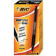 Balpen Bic soft feel grip clic medium zwart