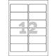 Etiket Avery L4776-20 99.1x42.3mm polyester wit 240 stuks