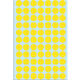 Etiket HERMA 2231 rond 13mm geel 2464 stuks