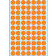 Etiket HERMA 2234 rond 13mm fluor oranje 1848 stuks