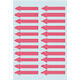 Etiket HERMA 4143 38x7mm pijl rood 88 stuks