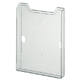 Folderhouder Exacompta wand A4 1-vak staand helder transparant