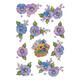 Etiket HERMA 3818 bloem paars