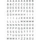 Etiket HERMA 4154 5mm letter A-Z zwart op transparant