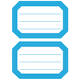 Etiket HERMA 5714 82x55mm schrift blauwe rand 12 stuks
