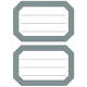 Etiket HERMA 5719 82x55mm schrift grijze rand 12 stuks