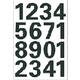 Etiket HERMA 4168 25mm getallen 0-9 zwart