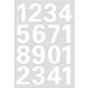 Etiket HERMA 4170 25mm getallen 0-9 wit