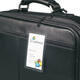 Label bagage Djois 3L 11120 72x123mm met nylonkoord transparant 10 stuks