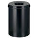 Papierbak met vlamdover Vepabins 30liter Ø33.5cm zwart