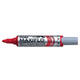 Whiteboardmarker Pentel MWL5M Maxiflo rond 3mm rood