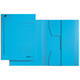 Dossiermap Leitz A3 3 kleppen 430gr blauw