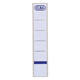 Rugetiket Elba smal 34x190mm zelfklevend wit/blauw 10 stuks