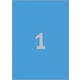 Etiket Avery 3471 210x297mm A4 blauw 100 stuks