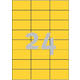 Etiket Avery 3451 70x37mm geel 2400 stuks