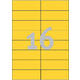 Etiket Avery 3455 105x37mm geel 1600 stuks
