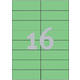 Etiket Avery 3454 105x37mm groen 1600 stuks