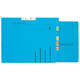 Verzamelmap Djois Secolor A4 lateraal recycled blauw