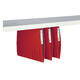 Hangmap Djois Secolor recycled lateraal voor legbord rood