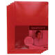 Insteekmap L-model Quantore A4 PP 0.12mm rood 25 stuks