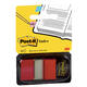 Indextabs Post-it 680 25.4x43.2mm rood 50 tabs